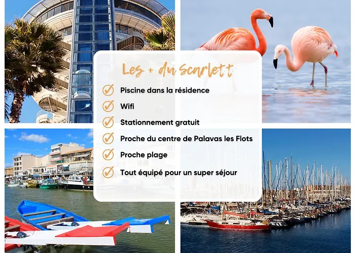 Apartament Le Scarlett - Piscine, Parking Et Proche Palavas-les-Flots